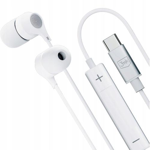 Casti Stereo 3MK, USB-C, Microfon, 1.2m (Alb) 1 Casti Stereo 3MK, USB-C, Microfon, 1.2m (Alb)