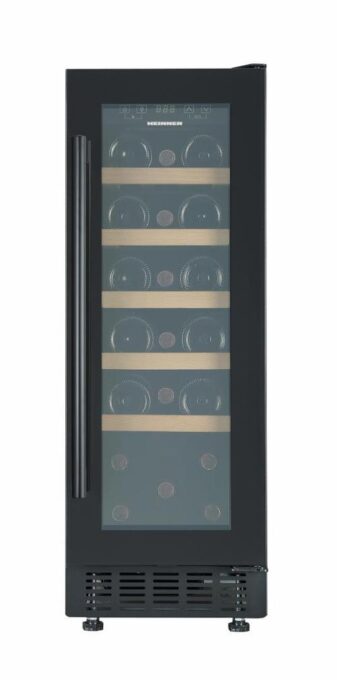 Racitor de vinuri HEINNER HRV-ABI56DRL20, 56 l, Clasa G, 20 sticle (750 ml), Display LED, Control electronic, Lumina LED, 5 rafuri lemn, Usa reversibila, H 82 cm (Negru) 1 Racitor de vinuri HEINNER HRV-ABI56DRL20, 56 l, Clasa G, 20 sticle (750 ml), Display LED, Control electronic, Lumina LED, 5 rafuri lemn, Usa reversibila, H 82 cm (Negru)