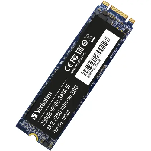 SSD Verbatim Vi560 S3, 256GB, SATA III, M.2. 2280 1 SSD Verbatim Vi560 S3, 256GB, SATA III, M.2. 2280