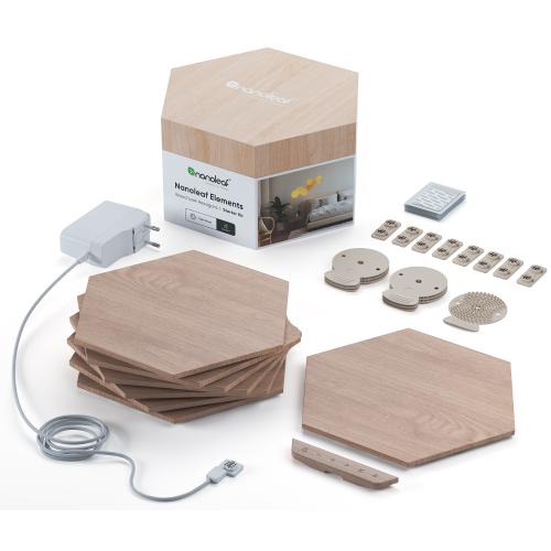 Kit 7 panouri luminoase modulare inteligente Nanoleaf Hexagons Starter Kit, Wi-Fi,LED, 2W/panou, 22lm/panou, lumina alba reglabila, compatibil Apple HomeKit, Amazon Alexa, Google Assistant 1 Kit 7 panouri luminoase modulare inteligente Nanoleaf Hexagons Starter Kit, Wi-Fi,LED, 2W/panou, 22lm/panou, lumina alba reglabila, compatibil Apple HomeKit, Amazon Alexa, Google Assistant