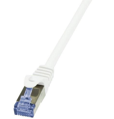 Cablu U/UTP LogiLink CP2111U, Cat.6A, Patchcord (Alb)