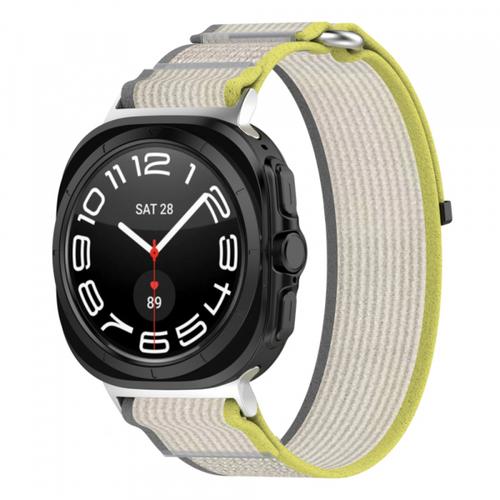 Curea Techsuit W054 pentru Samsung Galaxy Watch Ultra, Galben/Gri