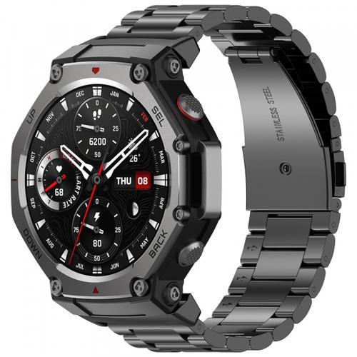 Curea Techsuit W010 pentru Amazfit T-Rex 3 (Negru)