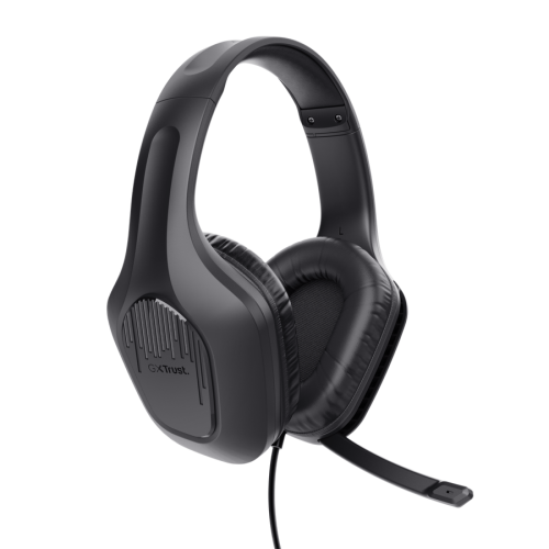 Casti cu microfon Trust GXT 417 Zirox, Wired, Jack 3.5mm (Negru)