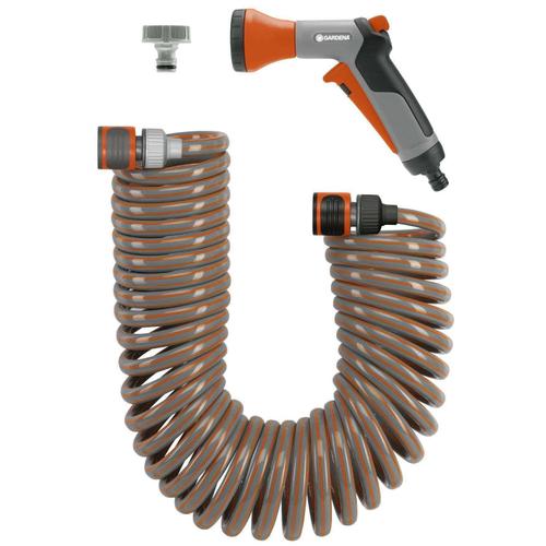 Set furtun spiralat Gardena, 10 metri, cu conectori si pistol, 4647 1 Set furtun spiralat Gardena, 10 metri, cu conectori si pistol, 4647