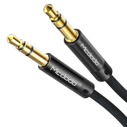 Cablu Audio Mcdodo CA-6640N Jack 3.5mm la Jack 3.5mm, impletit din nailon, 1.2m (Negru) 1 Cablu Audio Mcdodo CA-6640N Jack 3.5mm la Jack 3.5mm, impletit din nailon, 1.2m (Negru)