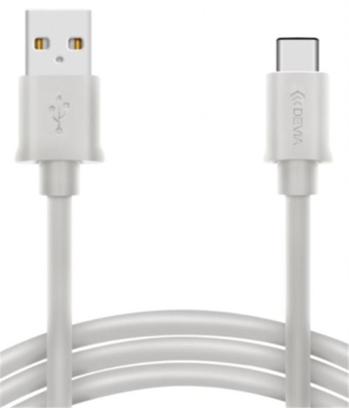 Cablu de Date Devia Smart DVSMTYPECW, 1m, USB-C (Alb) 1 Cablu de Date Devia Smart DVSMTYPECW, 1m, USB-C (Alb)