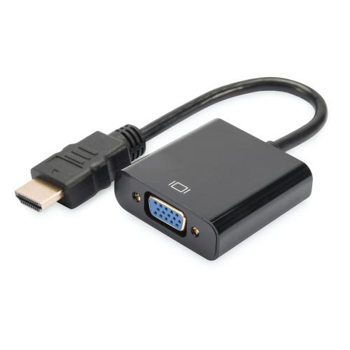 Adaptor Digitus DA-70461, HDMI - VGA/Jack 3.5mm 1 Adaptor Digitus DA-70461, HDMI - VGA/Jack 3.5mm