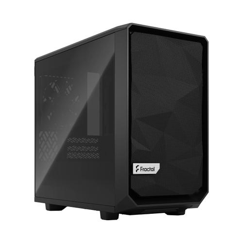 Carcasa Fractal Design Meshify 2 Nano, Geam fumuriu, Mini Tower, fara sursa, mITX, Mini-DTX (Negru)