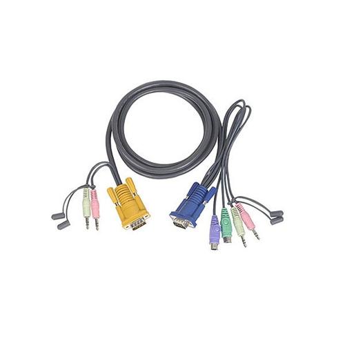 Cablu PS/2 Kvm 3in1Cu SPHD si Audio 1.8M, ATEN 2L-5302P 1 Cablu PS/2 Kvm 3in1Cu SPHD si Audio 1.8M, ATEN 2L-5302P