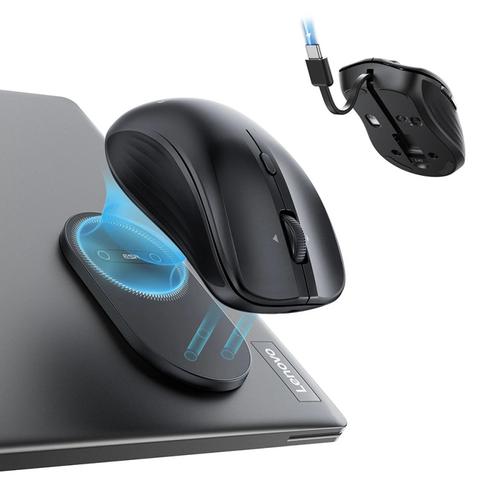 Mouse ESR MagMouse, Wireless 2.4 Ghz, Bluetooth, 800 - 4800DPI (Negru)