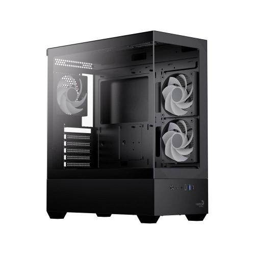 Carcasa Aerocool P500D Digi G V1, Middle Tower, Fara sursa (Negru)