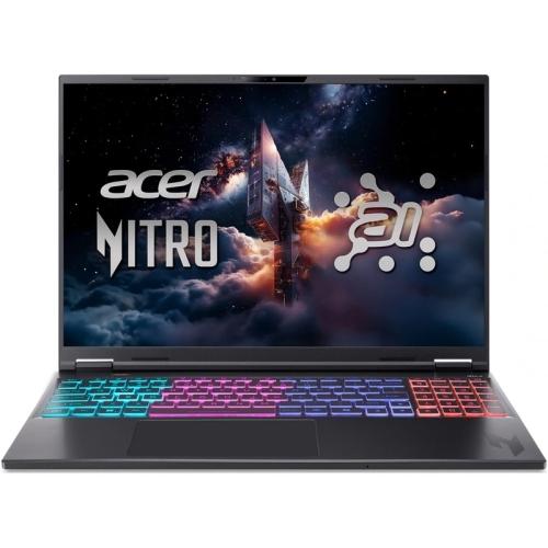 Laptop Gaming Acer Nitro 16S AI AN16S-61 (Procesor AMD Ryzen AI 9 365 (24M Cache, up to 5.0 GHz), 16inch WQXGA 180Hz, 32GB DDR5, 1TB SSD, nVidia GeForce RTX 5070 @8GB, Negru)