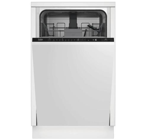 Masina de spalat vase incorporabila Beko BDIS38020Q, 10 seturi, 8 programe, AquaIntense, Motor ProSmart Inverter, Clasa E, 45 cm (Alb)