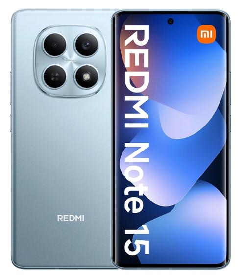 Telefon Mobil Xiaomi Redmi Note 15 4G, Procesor Mediatek Helio G100 Ultra Octa-Core, AMOLED 6.77inch, 6GB RAM, 128GB Flash, Camera Duala 108MP, Wi-Fi, 4G, Dual Sim, Android (Albastru)