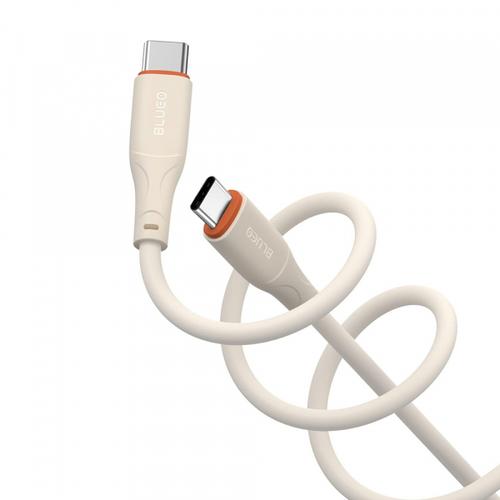 Cablu Date si Incarcare USB-C - USB-C Blueo Ape Legend, 100W, 1.5m, Portocaliu