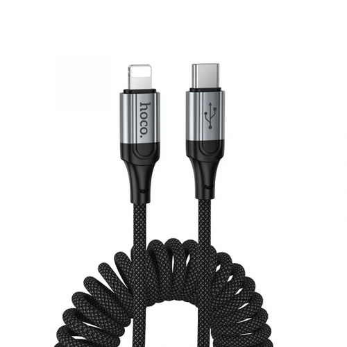 Cablu Date si Incarcare USB-C - Lightning HOCO X121, 27W, 1.5m, Negru