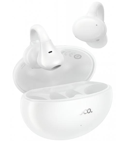 Casti True Wireless HOCO EA8, Bluetooth, Alb