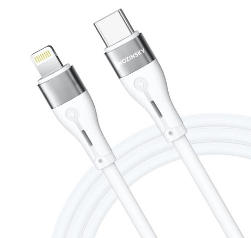 Cablu Date si Incarcare USB-C - Lightning WZK WSTCL1, 27W, 1m, Alb