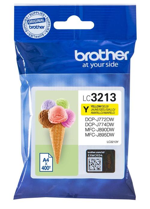 Cartus Cerneala Brother LC-3213Y, 400 pagini (Galben)