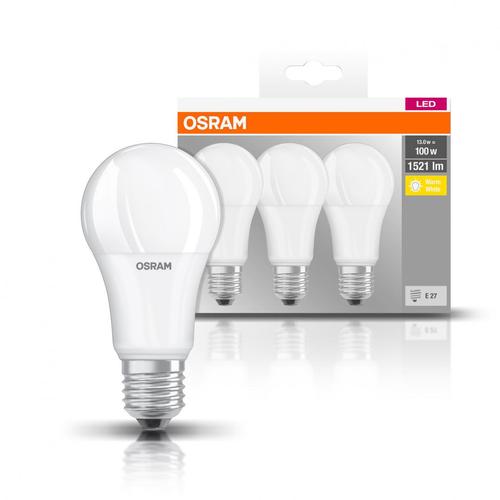 Set 3 becuri Led Osram, E27, 14W, 1521 lumeni, 2700K, durata de viata 10.000 ore, clasa energetica A++