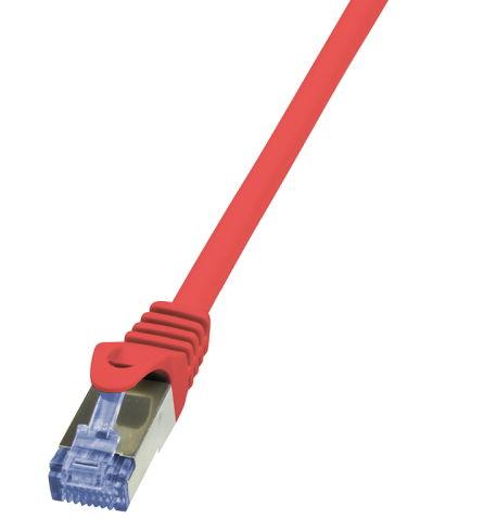 Cablu S/FTP LogiLink CQ3054S, Cat.6A, Patchcord (Rosu)