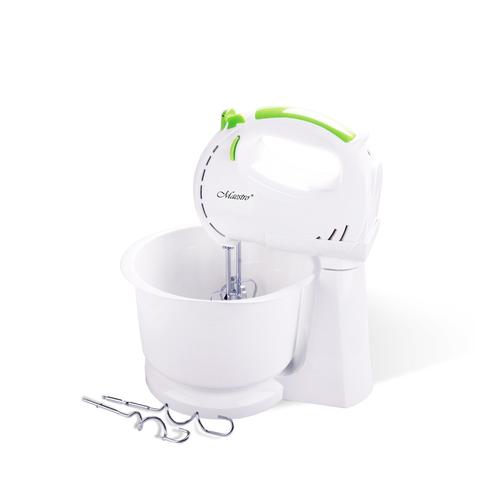 Mixer manual cu bol de amestecare Maestro MR-551, 300 W, 7 viteze (Alb/Verde)