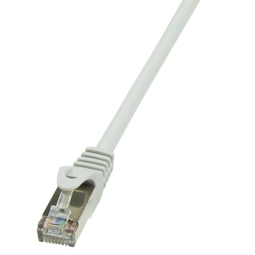 Cablu S/FTP LOGILINK Cat5e, cupru-aluminiu, 0.5 m, gri, AWG26, dublu ecranat CP1022D