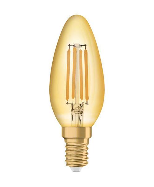 Bec LED Osram Vintage 1906 CLAS B, E14, 4W (35W), 410 lm, lumina calda (2400K), cu filament