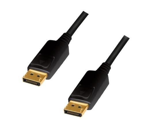 CABLU video LOGILINK CD0100, DisplayPort (T) la DisplayPort (T) 1.2, 1m, conectori auriti, rezolutie maxima 4K (3840 x 2160) la 60 Hz, plastic, triplu ecranaj (Negru)