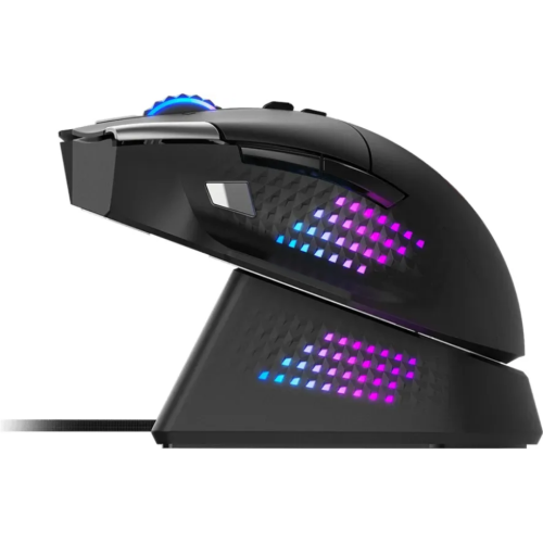 Mouse Gaming MSI Versa Pro, Wireless 2.4Ghz, Bluetooth, USB, iluminare RGB (Negru)