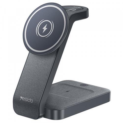 Incarcator Retea Wireless Yesido DS26 3in1, 15W, 1.67A (Gri) 1 Incarcator Retea Wireless Yesido DS26 3in1, 15W, 1.67A (Gri)