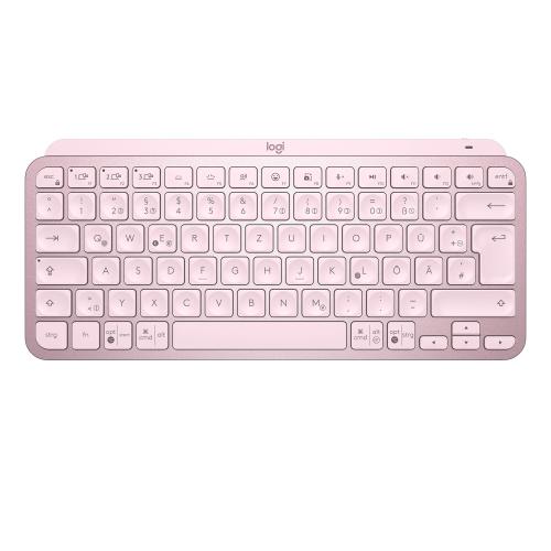 Tastatura Wireless LOGITECH MX Keys Mini Minimalist, Illuminata (Roz)