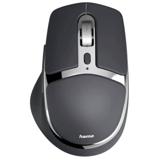 Mouse Hama WM-800 Multi-Device, Ergonomic, Wireless 2.4Ghz, Bluetooth (Negru)