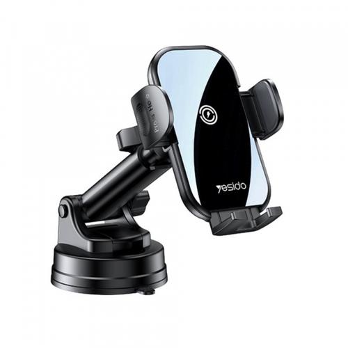 Suport si Incarcator Auto Wireless Yesido C197, 15W, 1.67A (Negru)