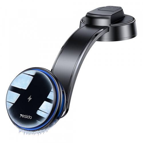 Suport si Incarcator Auto Wireless Yesido C311, 15W, 1.67A (Negru)