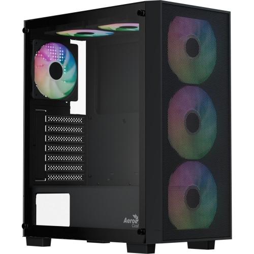 Carcasa Aerocool B509A Flow G V1, Middle Tower, Fara sursa (Negru)