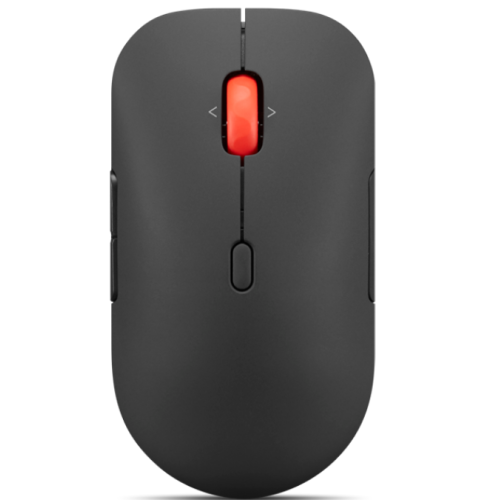 Mouse Lenovo Multi-Mode Pro Plus 6050, Wireless 2.4Ghz, Bluetooth, 4000DPI (Negru/Portocaliu)