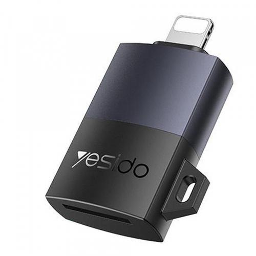 Cititor Card Lightning Yesido GS38, microSD (Gri)