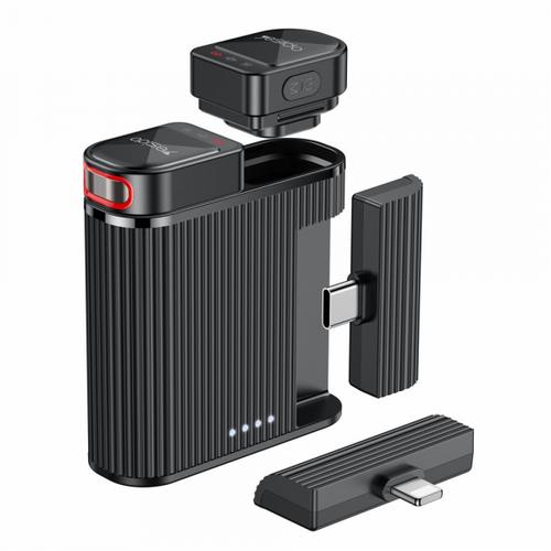 Lavaliera Yesido KR19, USB-C / Lightning, Set 2 bucati (Negru)