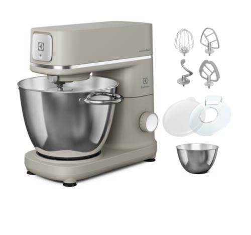 Robot de bucatarie Electrolux Kitchen Assistent Machine E6KM1-4PPT, 1200 W, Capacitate boluri 6/4 L, 10 Viteze + Pulse (Bej)