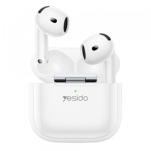 Casti True Wireless Yesido TWS31S, Bluetooth, Alb