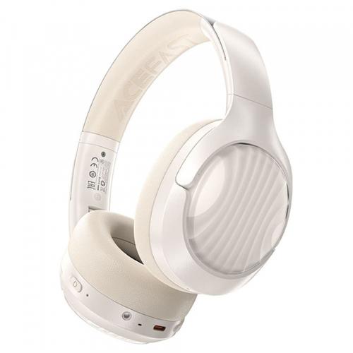 Casti Stereo Wireless Acefast H5, Bluetooth, A2DP, ANC, Alb