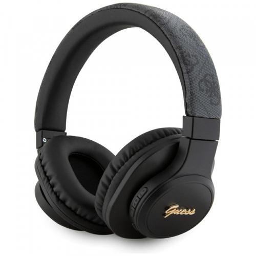 Casti Stereo Wireless Guess 4G Tone on Tone Script Logo, Bluetooth, A2DP, Negru