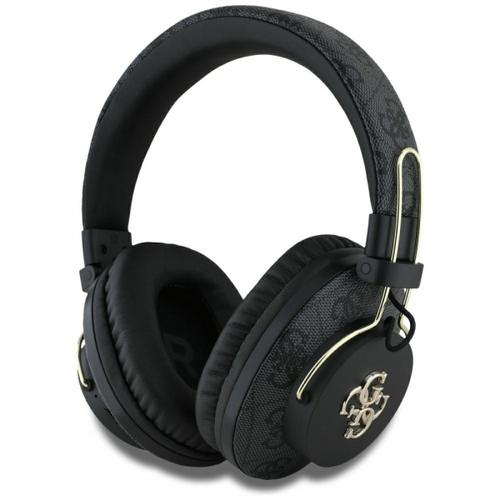 Casti Stereo Wireless Guess 4G Metal Logo, Bluetooth, A2DP, Negru