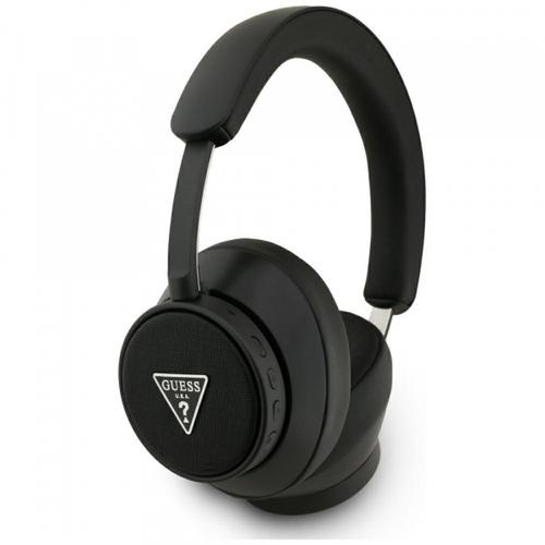 Casti Stereo Wireless Guess Saffiano Triangle Logo, Bluetooth, A2DP, Negru