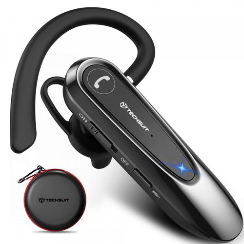 Casca Bluetooth Techsuit CB2 AirTalk, A2DP, Negru