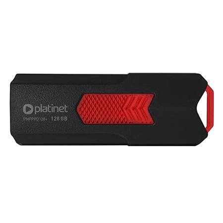 SSD portabil Platinet PMFPPD128, 128GB, USB 3.2 (Negru/Rosu)