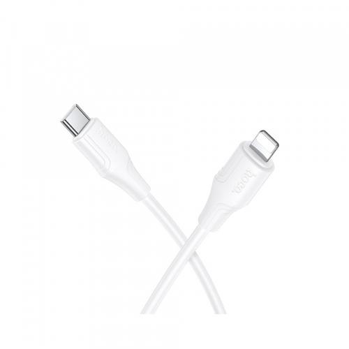 Cablu Date/Incarcare HOCO X124, USB-C - Lightning, 27W, 1m (Alb)