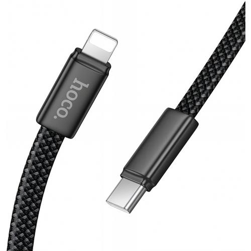 Cablu Date/Incarcare HOCO X125, USB-C - Lightning, 30W, 1m (Negru)